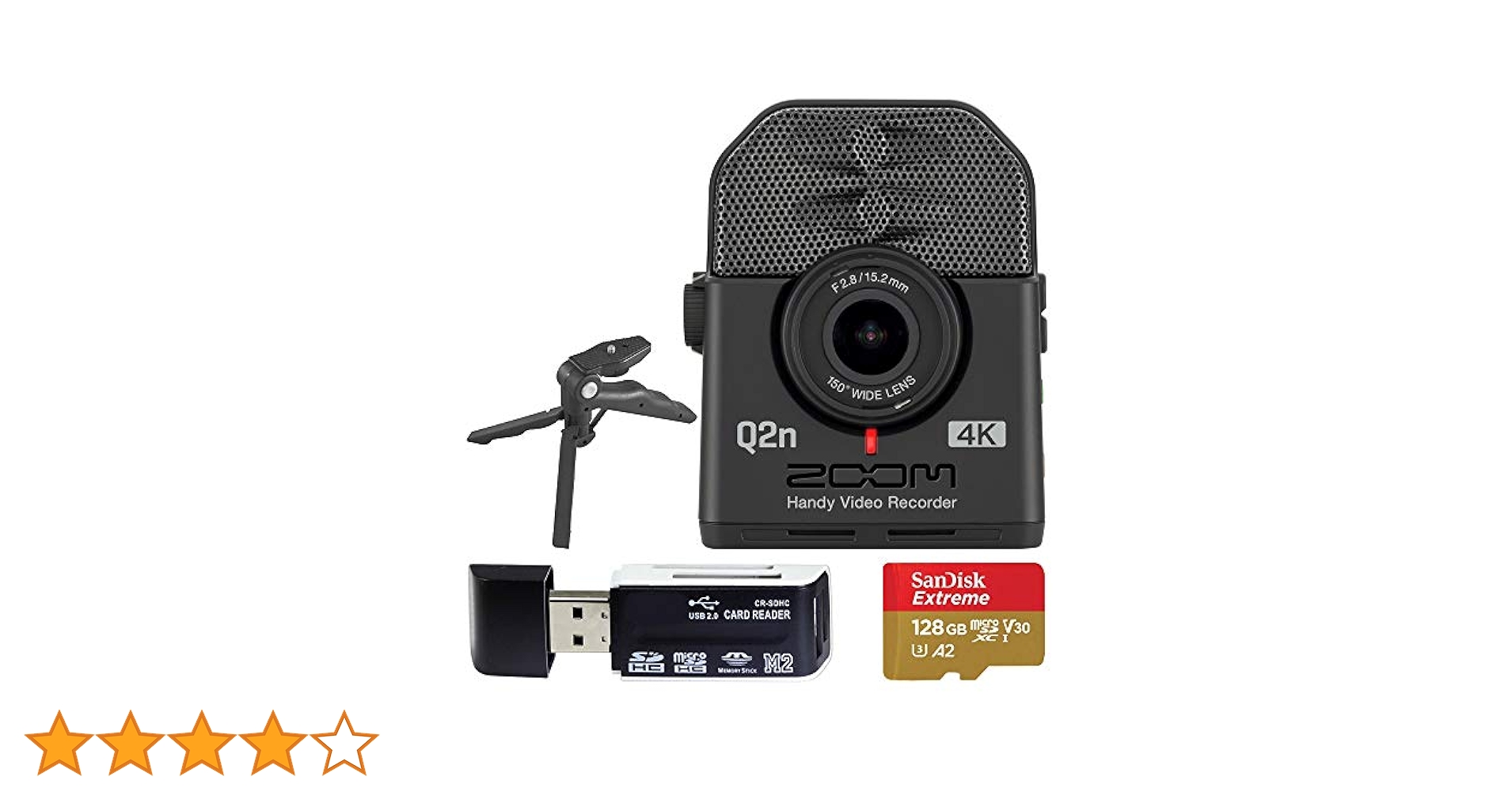 Amazon | Zoom Q2n-4K 超ハンディビデオレコーダー + 128GB